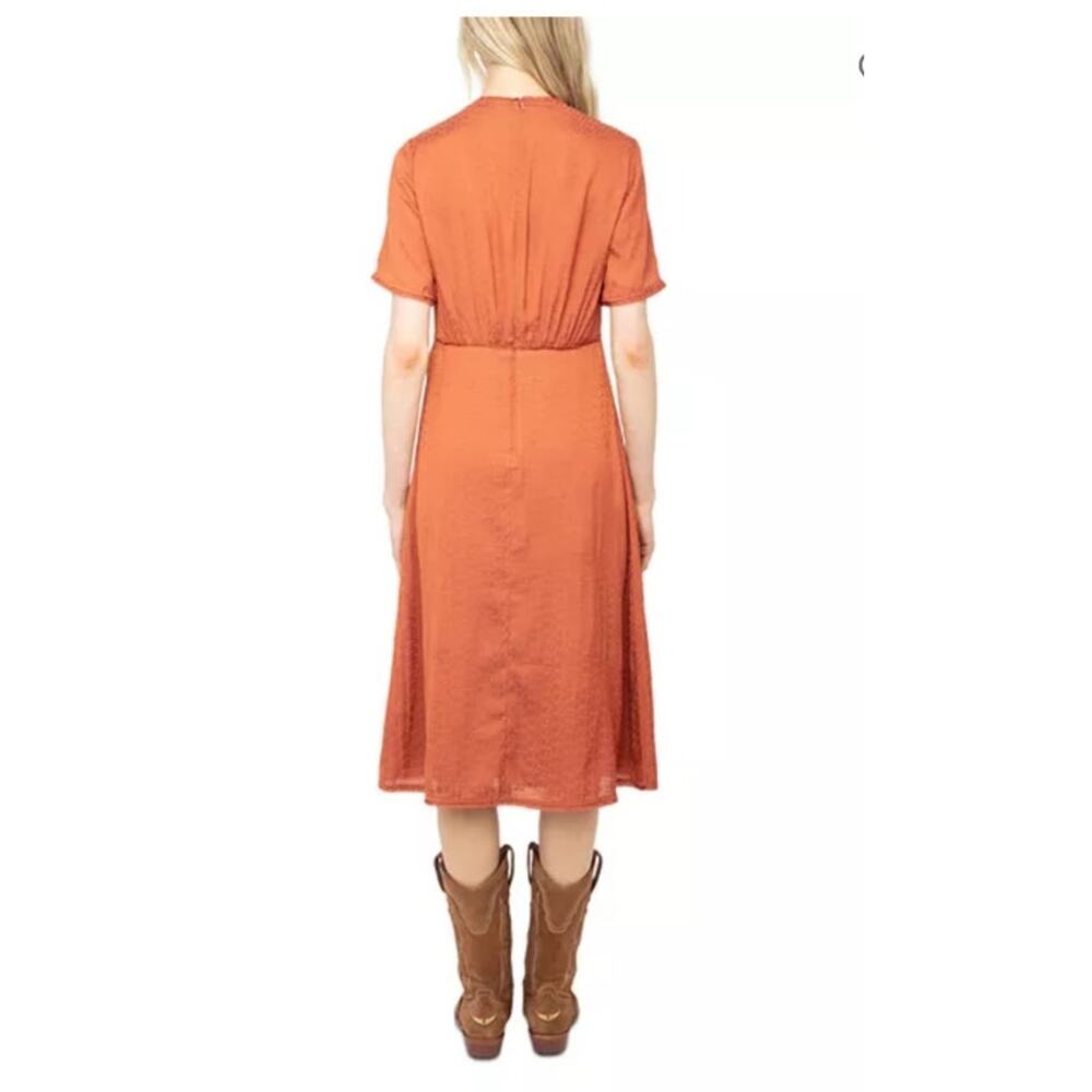 NWT: Zadig & Voltaire Mid Length Sienna Satin Dress - Picture 4 of 10